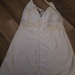 Ralph Lauren terry cloth cover up, Large, White